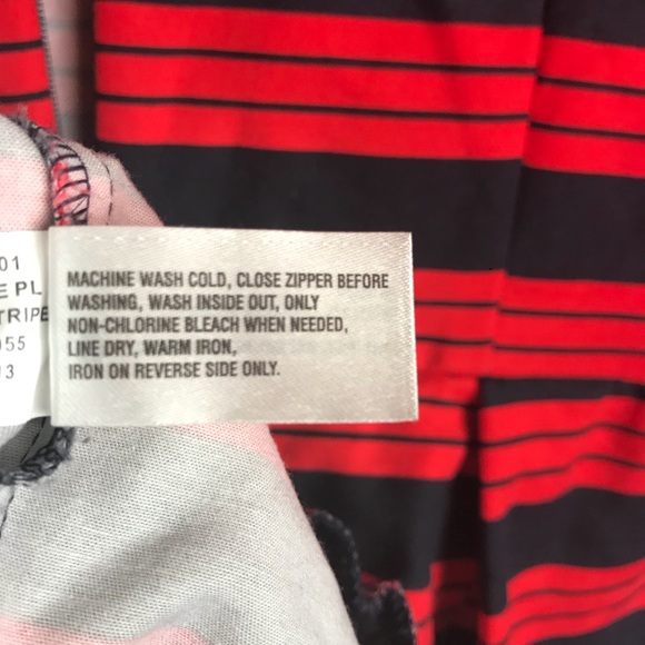 Gap Navy and Red Fit n Flare 3/4 Sleeve Pockets - Picture 6 of 8